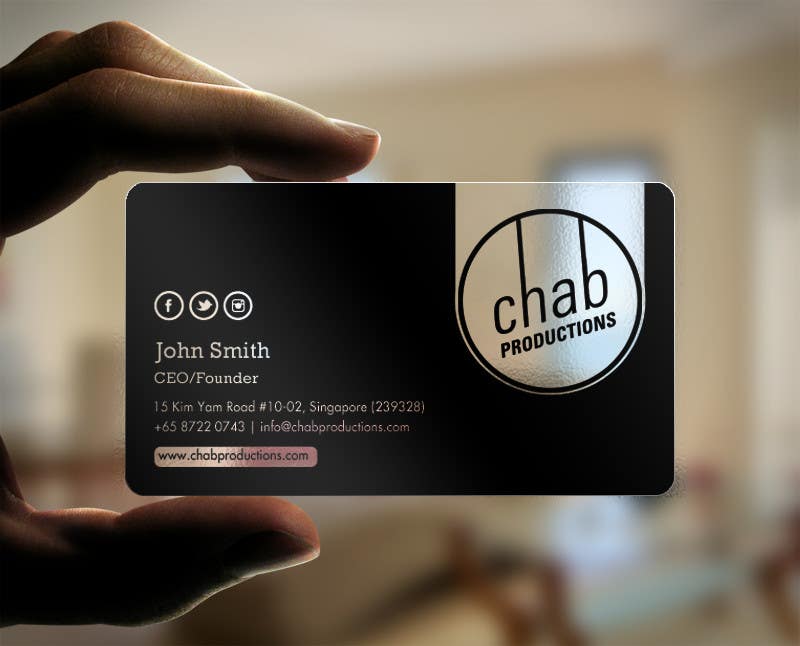 Penyertaan Peraduan #38 untuk                                                 Design some AWESOME Business Cards for Chab Pte Ltd
                                            