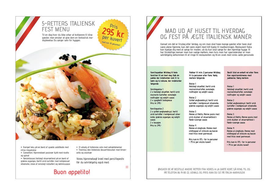 Konkurrenceindlæg #24 for                                                 Take away menu for italian restaurant
                                            