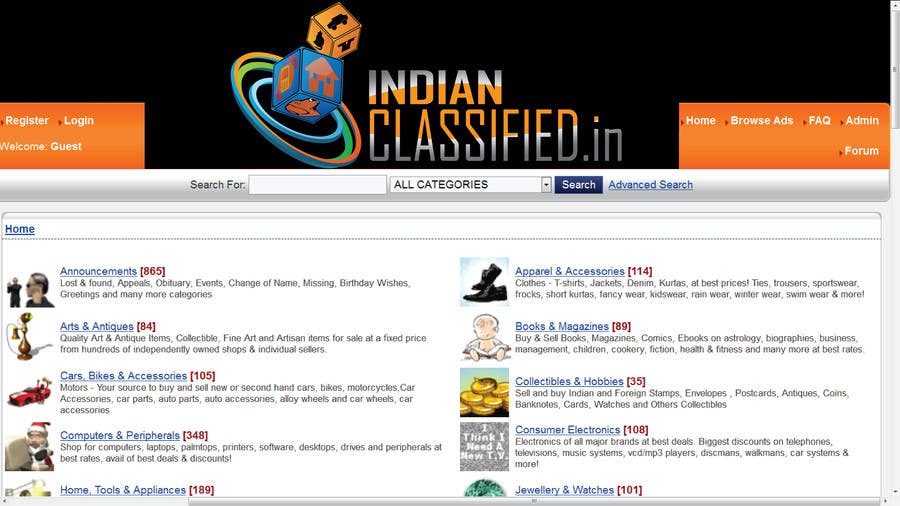 Proposition n°20 du concours                                                 Website Logo required for IndianClassifieds.in - Urgent!
                                            