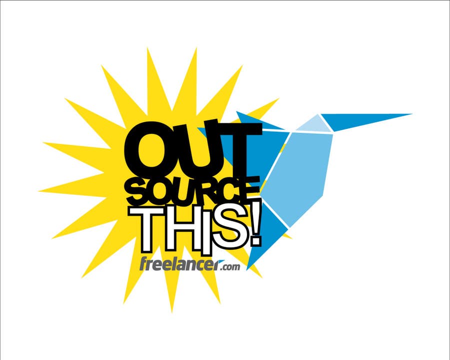 Penyertaan Peraduan #321 untuk                                                 Logo Design for Want a sticker designed for Freelancer.com "Outsource this!"
                                            