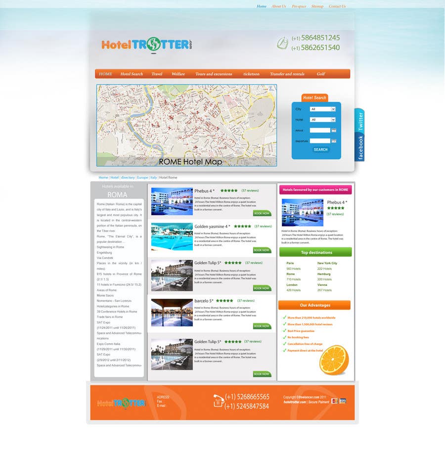 Participación en el concurso Nro.90 para                                                 Website Design for Hoteltrotter
                                            