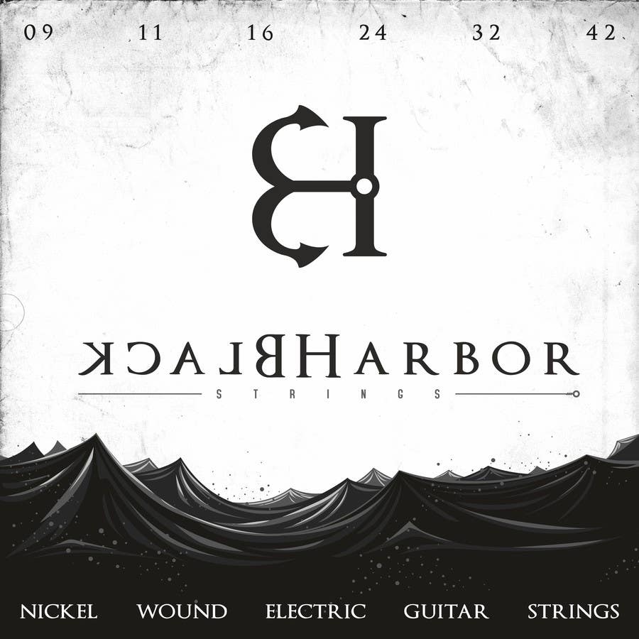 Penyertaan Peraduan #152 untuk                                                 Design a Logo for a Guitar Strings company called Black Harbor.
                                            