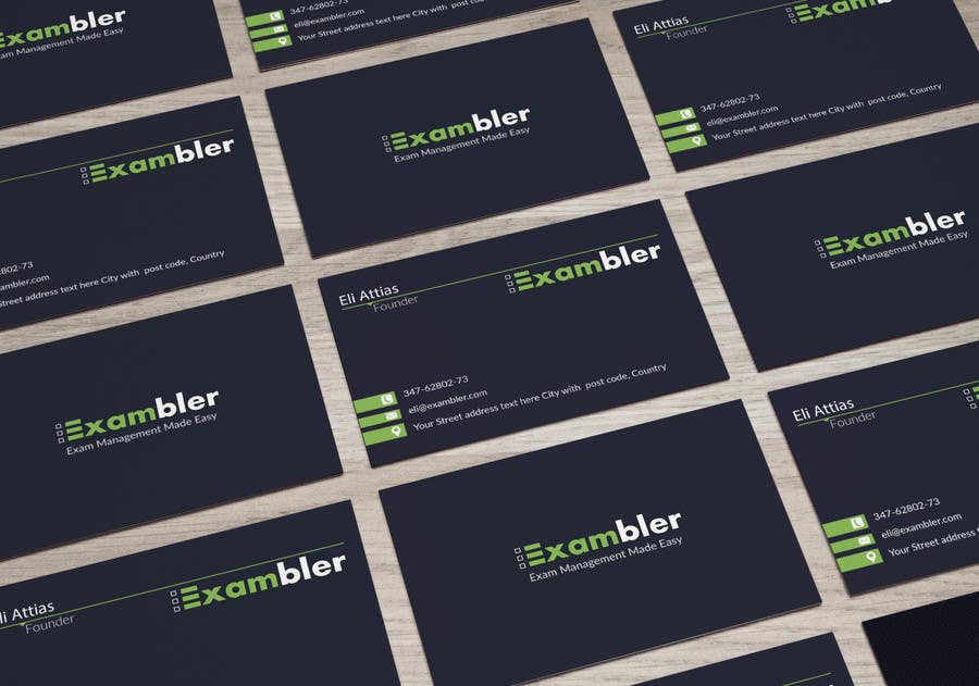 Penyertaan Peraduan #8 untuk                                                 Design some Business Cards for Exambler
                                            