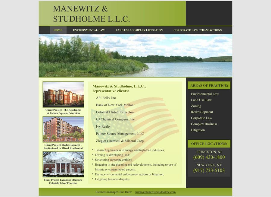 Natečajni vnos #157 za                                                 Website Design for Manewitz & Studholme LLC
                                            