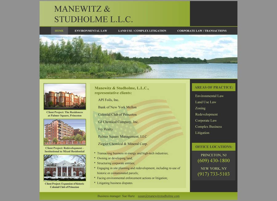 Entri Kontes #160 untuk                                                Website Design for Manewitz & Studholme LLC
                                            