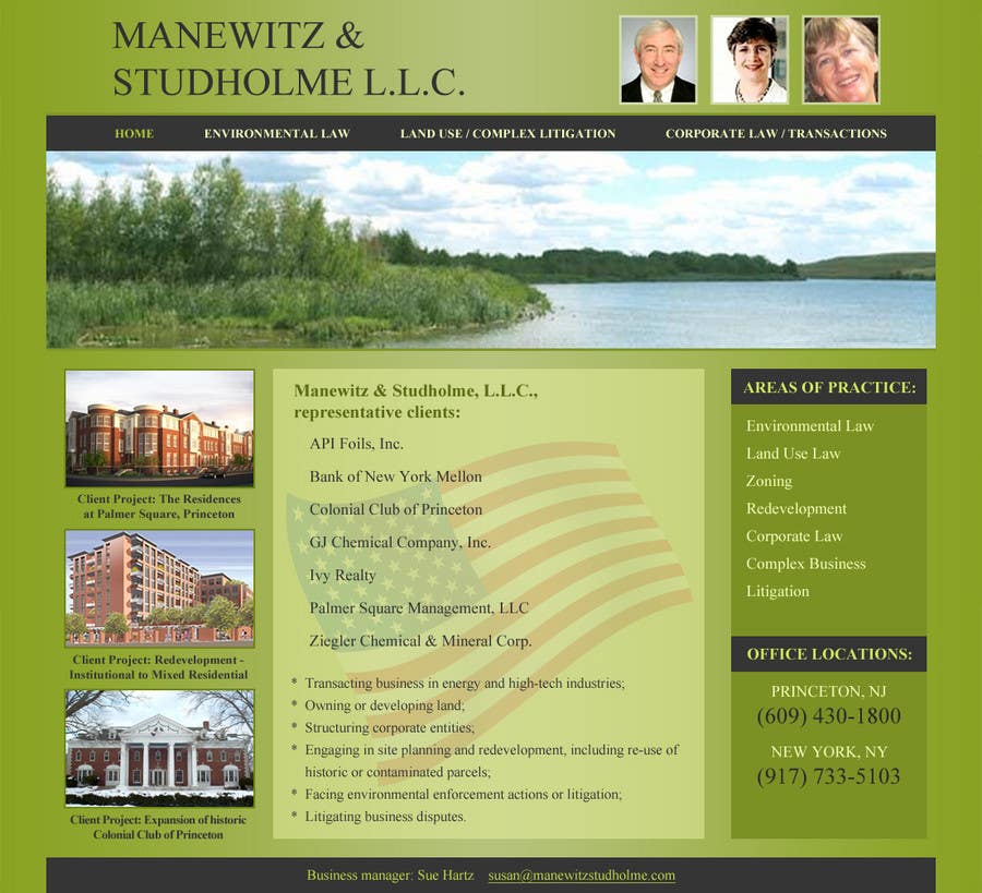 Конкурсна заявка №171 для                                                 Website Design for Manewitz & Studholme LLC
                                            