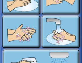 #11 cho 5 drawings for a strip depicting the washing of hands for children bởi crossforth