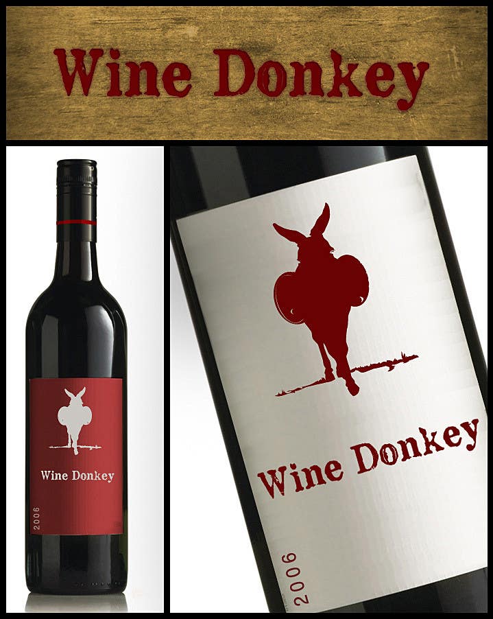 Συμμετοχή Διαγωνισμού #549 για                                                 Logo Design for Wine Donkey
                                            
