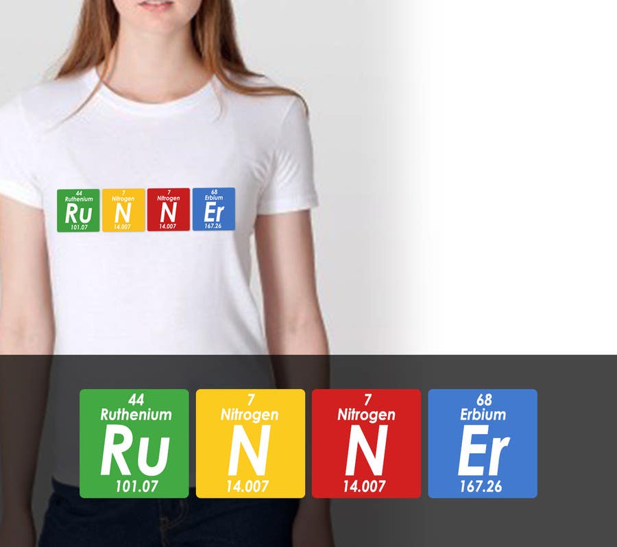 Natečajni vnos #7 za                                                 Design a T-Shirt for Science student who love running
                                            