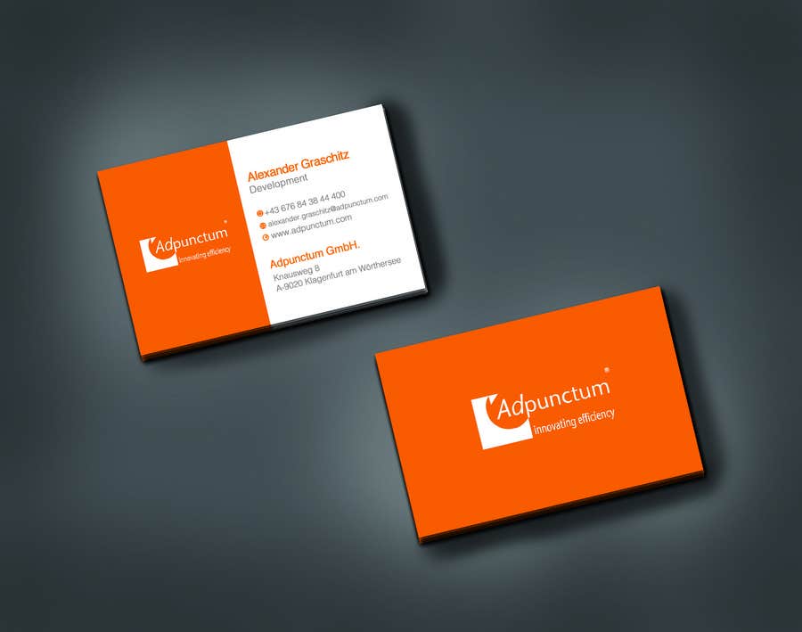 Bài tham dự cuộc thi #26 cho                                                 Design some Business Cards for Adpunctum GmbH
                                            
