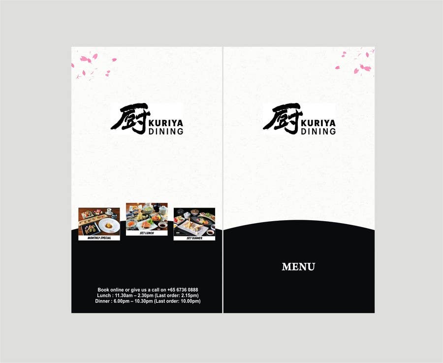 Penyertaan Peraduan #11 untuk                                                 I need some Graphic Design for high end Japanese Restaurant Menu
                                            