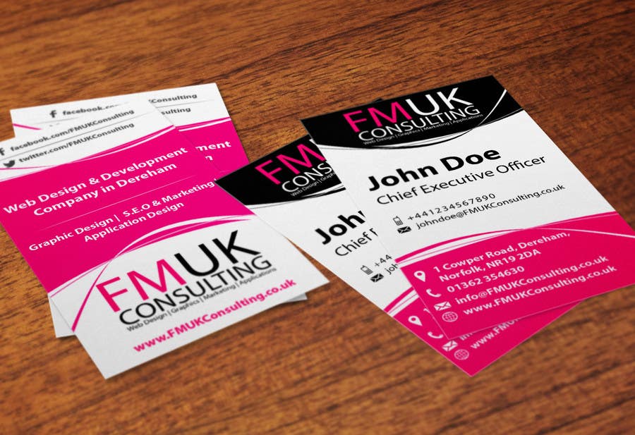 Tävlingsbidrag #20 för                                                 Design a leaflet and business card for FMUK Consulting
                                            