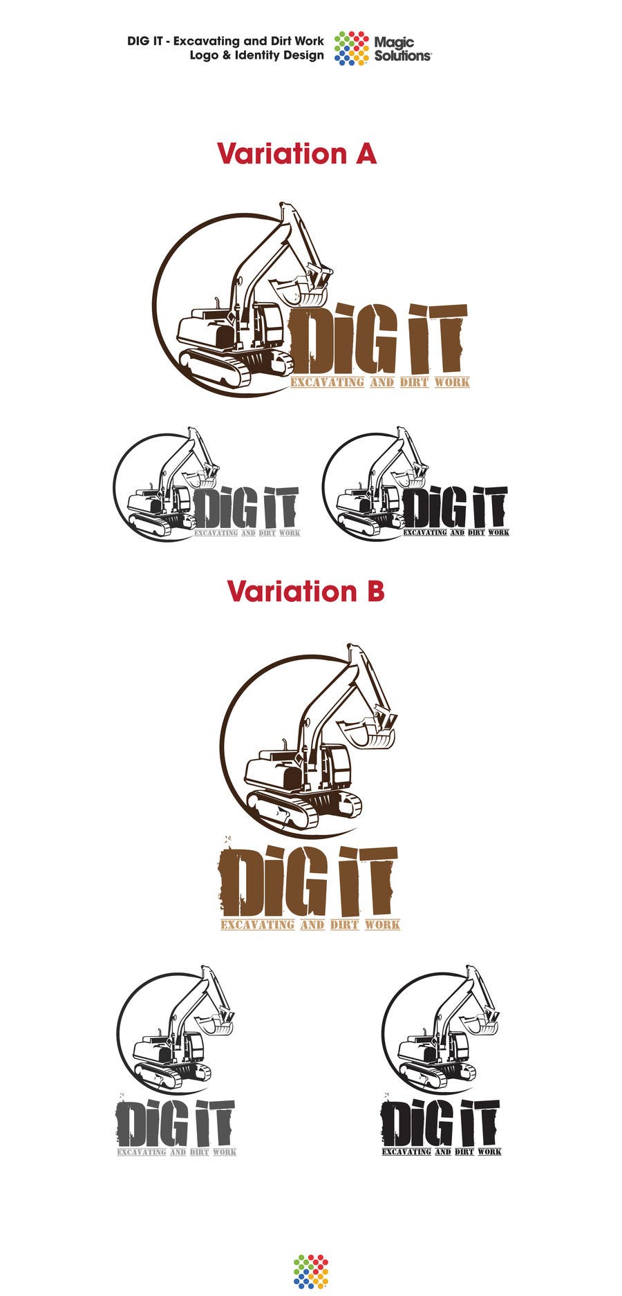 Penyertaan Peraduan #59 untuk                                                 Design a Logo for DIG IT Excavating and Dirt Work
                                            