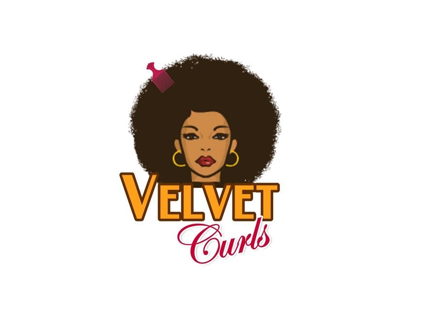 Penyertaan Peraduan #26 untuk                                                 Velvet Curls logo
                                            