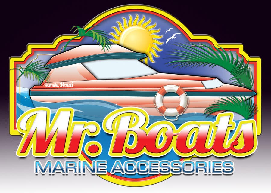 Penyertaan Peraduan #257 untuk                                                 Logo Design for mr boats marine accessories
                                            