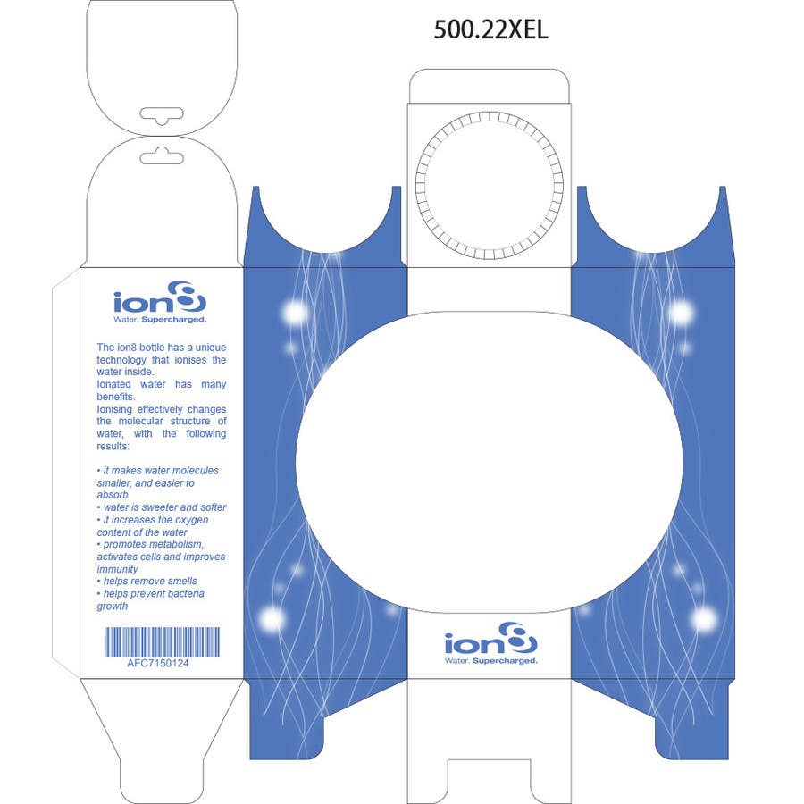 Penyertaan Peraduan #15 untuk                                                 Ion8 Water Bottle Packaging
                                            
