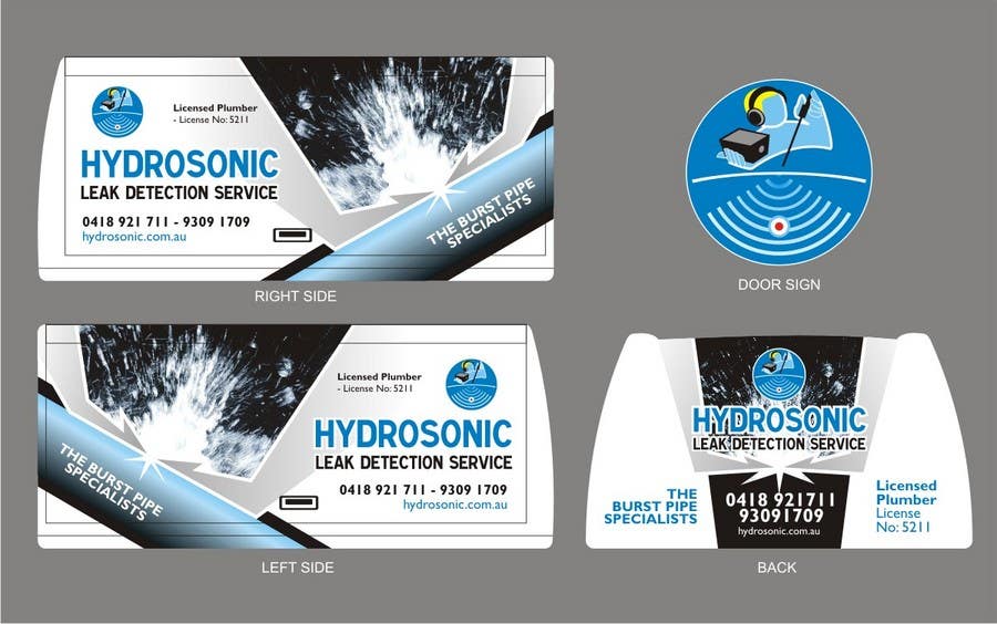 Contest Entry #50 for                                                 Graphic Design for Hydrosonic Leak Detection Service
                                            