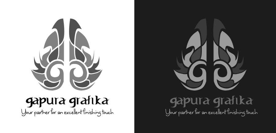 Konkurransebidrag #338 i                                                 Logo Design for Logo For Gapura Grafika - Printing Finishing Services Company - Upgraded to $690
                                            