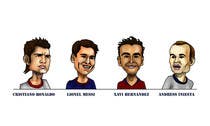  Illustrations of 30 famous footballers için Graphic Design15 No.lu Yarışma Girdisi