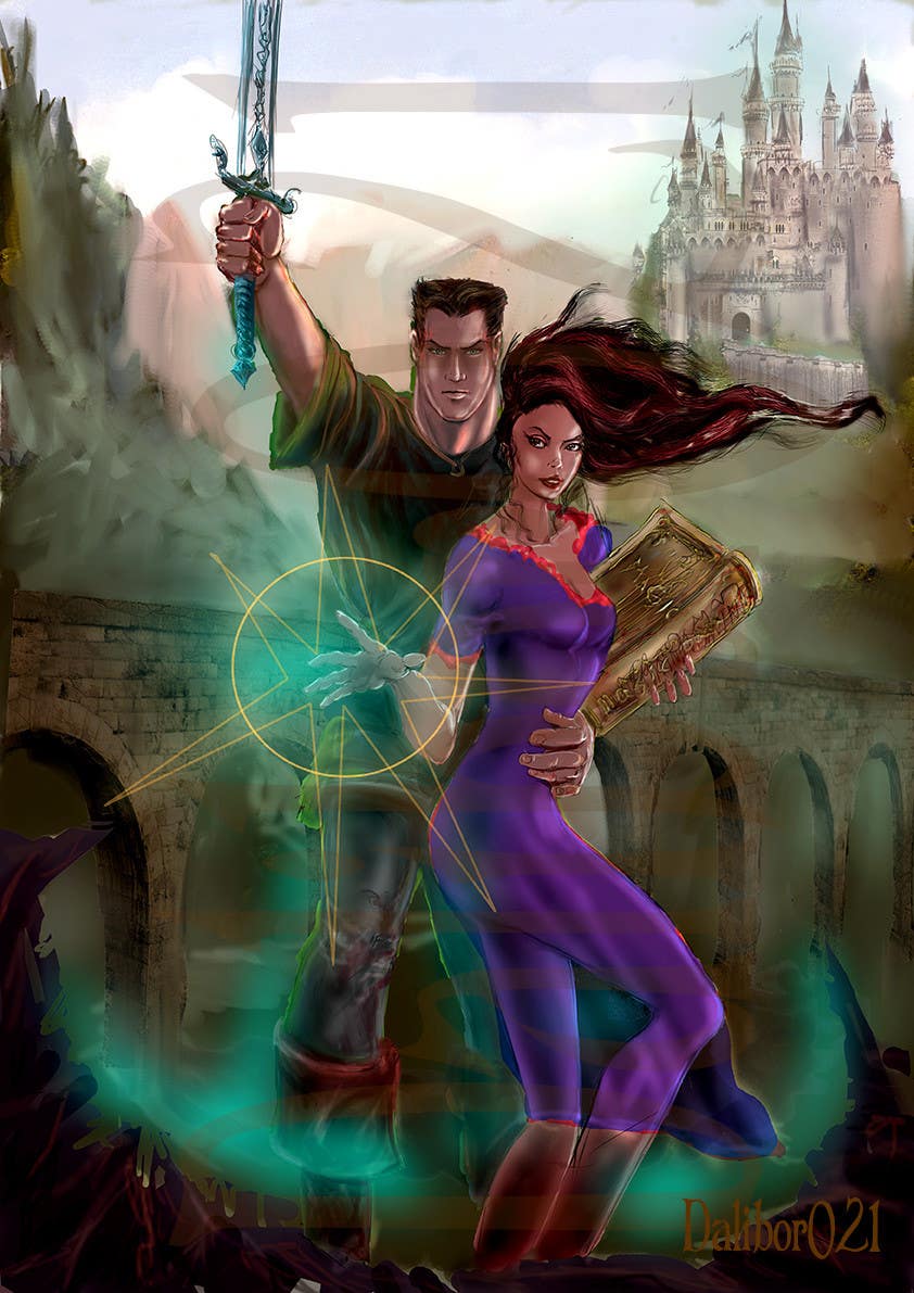 Kilpailutyö #17 kilpailussa                                                 Fantasy Novel Coverpage Illustration
                                            