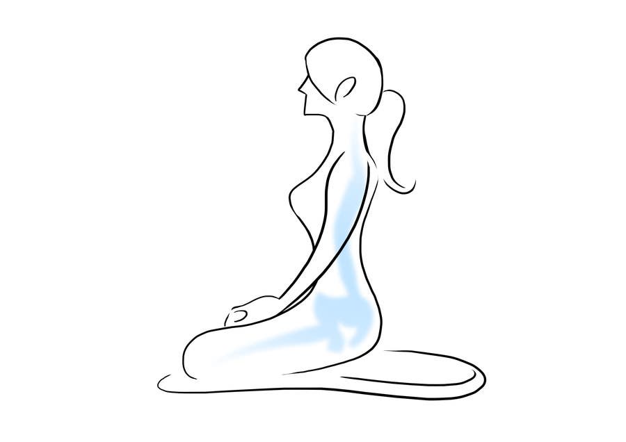 Contest Entry #20 for                                                 Good vs Bad Meditation Posture - 2 illustrations
                                            