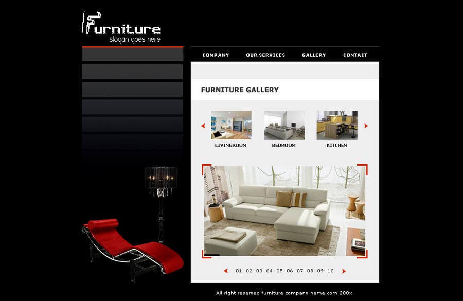 Natečajni vnos #59 za                                                 Website Design for The Bed Shop (Online Furniture Retailer)
                                            