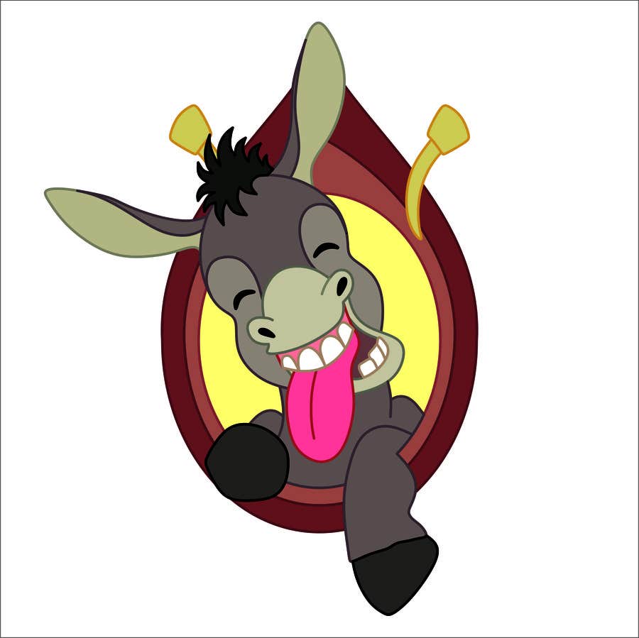 Penyertaan Peraduan #37 untuk                                                 Party Donkey-Mascot Logo
                                            