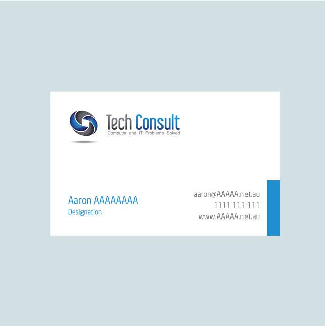 Participación en el concurso Nro.40 para                                                 Design some Business Cards for Tech Consult
                                            
