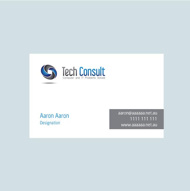 Penyertaan Peraduan #41 untuk                                                 Design some Business Cards for Tech Consult
                                            