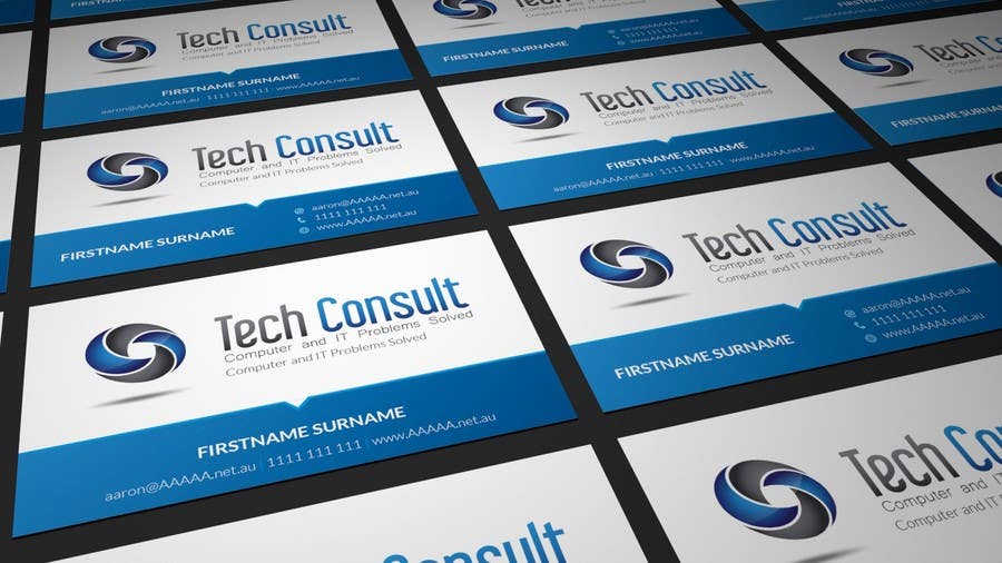 Kilpailutyö #8 kilpailussa                                                 Design some Business Cards for Tech Consult
                                            