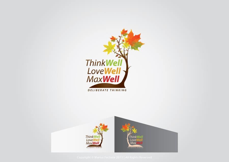 Konkurrenceindlæg #130 for                                                 Logo for ThinkWell LoveWell MaxWell
                                            