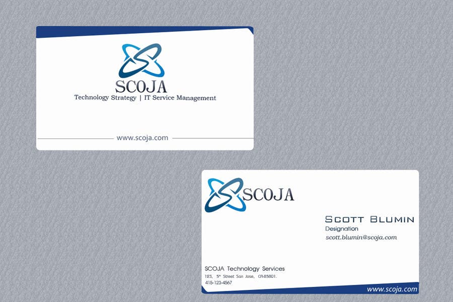 Konkurrenceindlæg #213 for                                                 Business Card Design for SCOJA Technology Partners
                                            