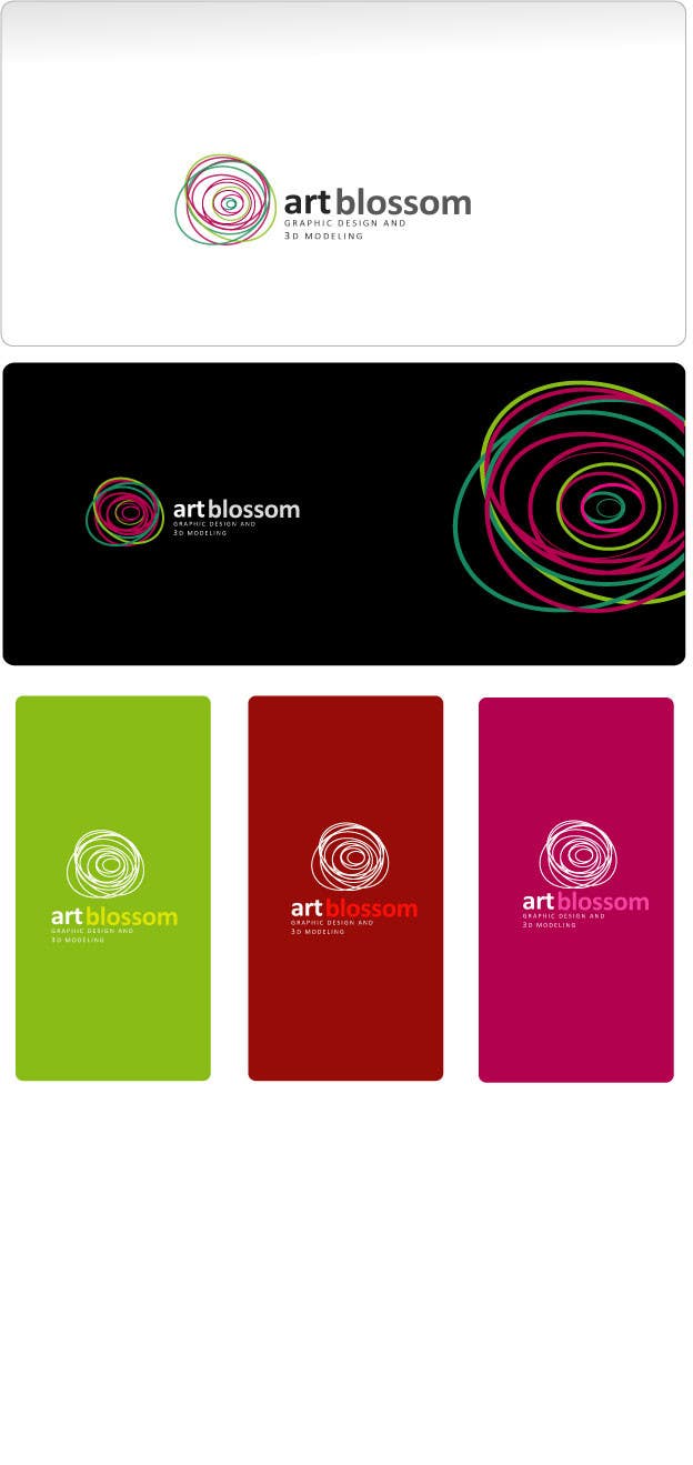 Proposition n°355 du concours                                                 Logo for Russian graphic design company Art-blossom.
                                            