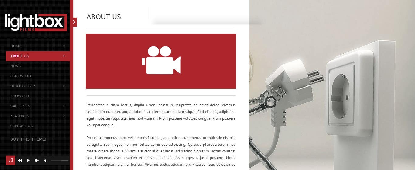 Penyertaan Peraduan #7 untuk                                                 Design a Website Mockup for a film & video production company
                                            
