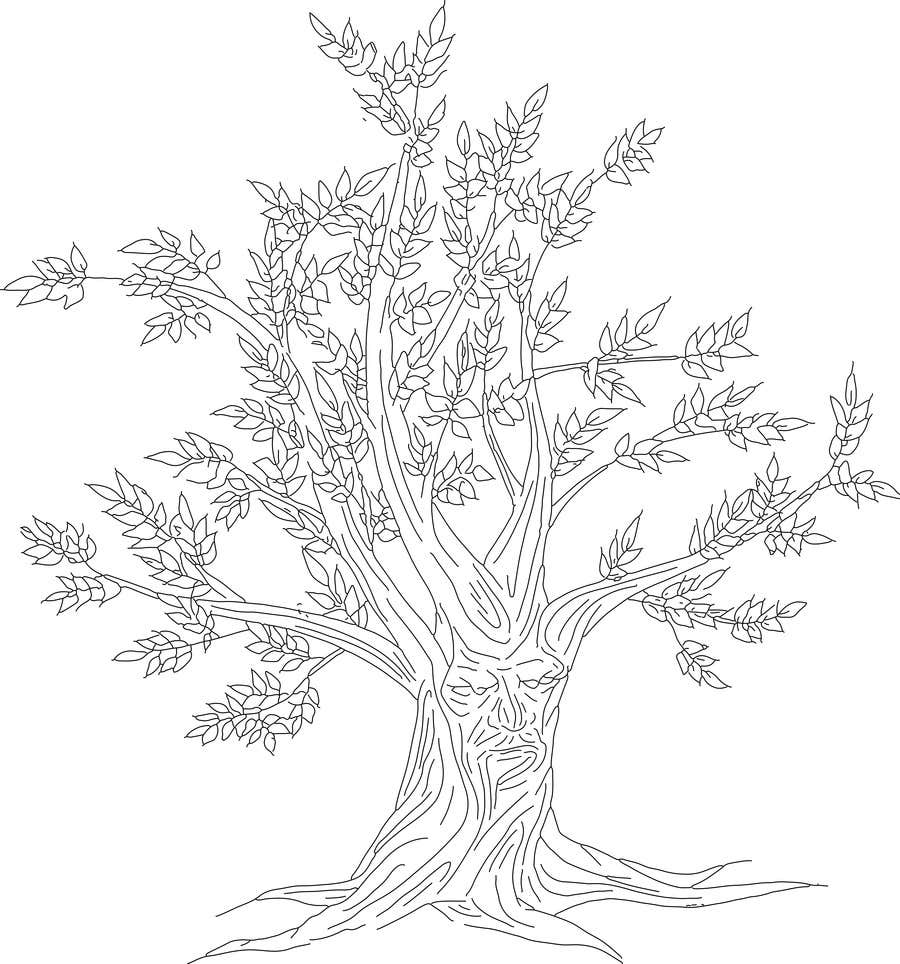 Конкурсная заявка № 2 для Draw an Ash Tree with character. 