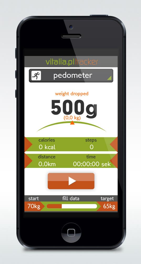 Penyertaan Peraduan #84 untuk                                                 Design for mobile app "Vitalia tracker" (design only)
                                            