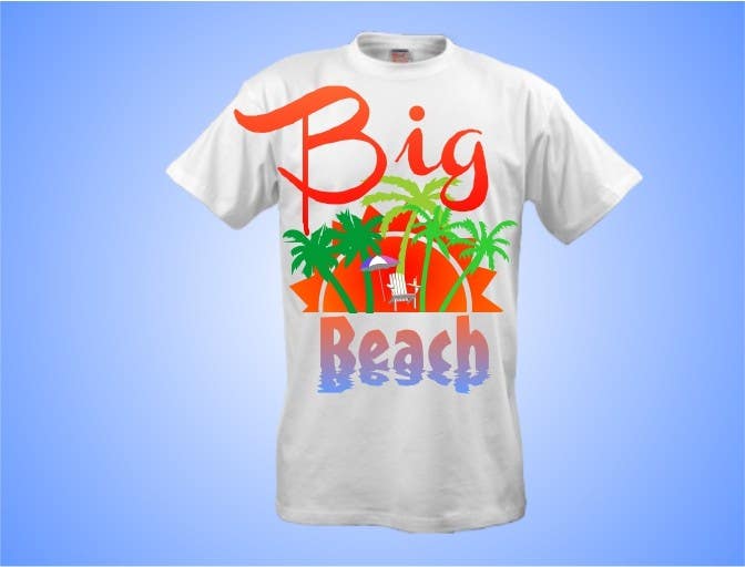 Kilpailutyö #70 kilpailussa                                                 Tshirt design for Big Beach
                                            