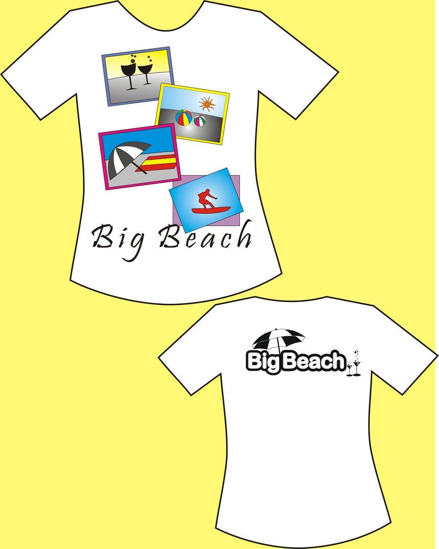 Penyertaan Peraduan #36 untuk                                                 Tshirt design for Big Beach
                                            