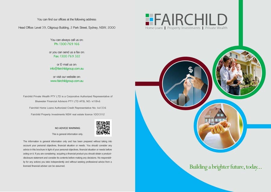 Kilpailutyö #4 kilpailussa                                                 Design a Brochure for Fairchild Group
                                            
