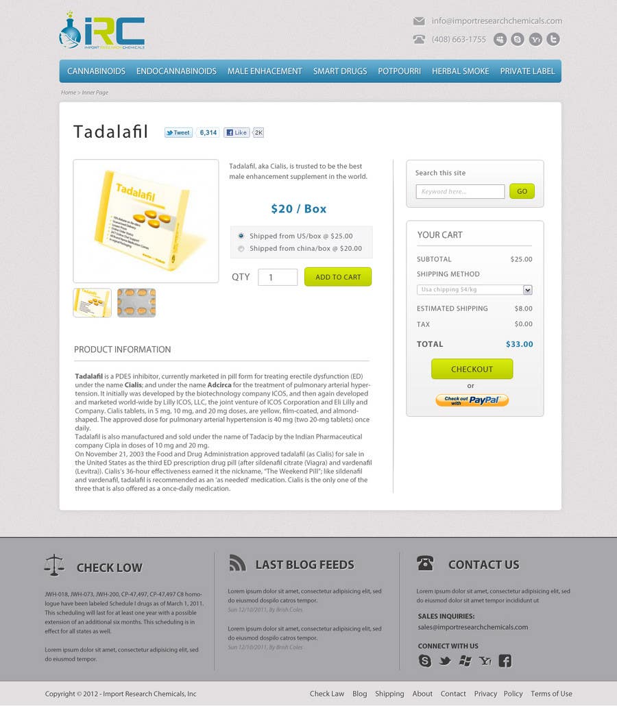 
                                                                                                                        Proposition n°                                            15
                                         du concours                                             Wordpress Theme Design for Import Research Chemicals
                                        