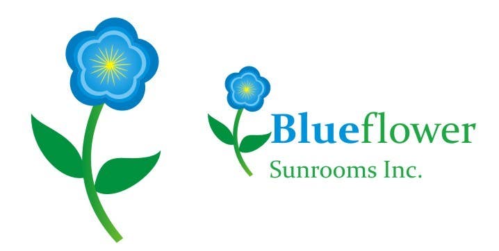 Contest Entry #476 for                                                 Logo Design for Blueflower TM Sunrooms Inc.  Windscreen/Sunrooms screen reduces 80% wind on deck
                                            