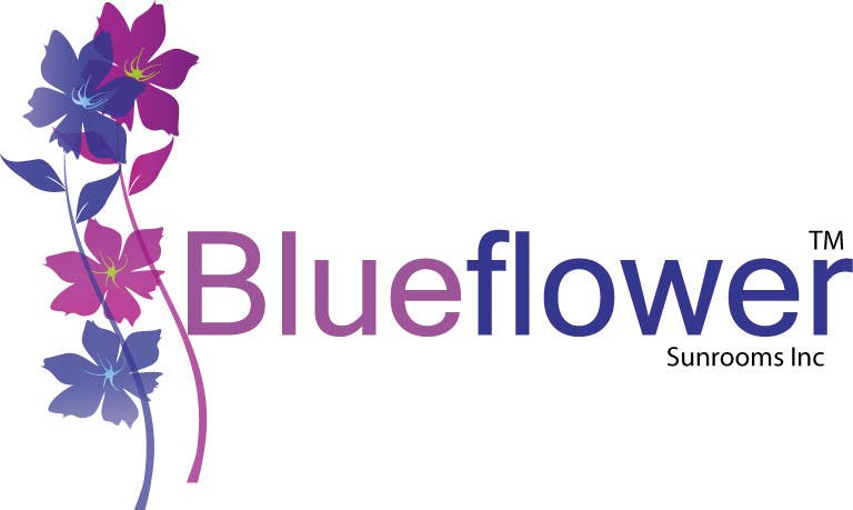 Participación en el concurso Nro.478 para                                                 Logo Design for Blueflower TM Sunrooms Inc.  Windscreen/Sunrooms screen reduces 80% wind on deck
                                            