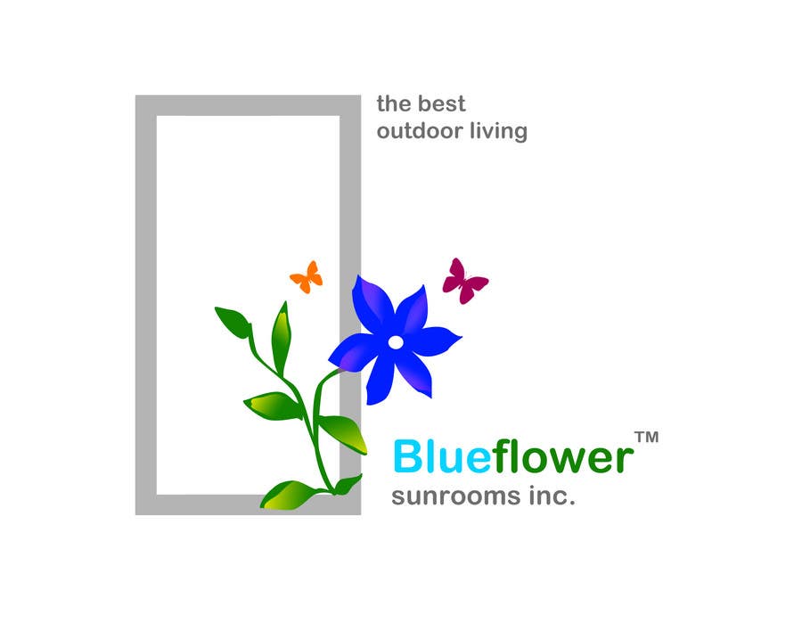 Participación en el concurso Nro.431 para                                                 Logo Design for Blueflower TM Sunrooms Inc.  Windscreen/Sunrooms screen reduces 80% wind on deck
                                            