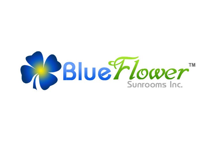 Konkurrenceindlæg #400 for                                                 Logo Design for Blueflower TM Sunrooms Inc.  Windscreen/Sunrooms screen reduces 80% wind on deck
                                            