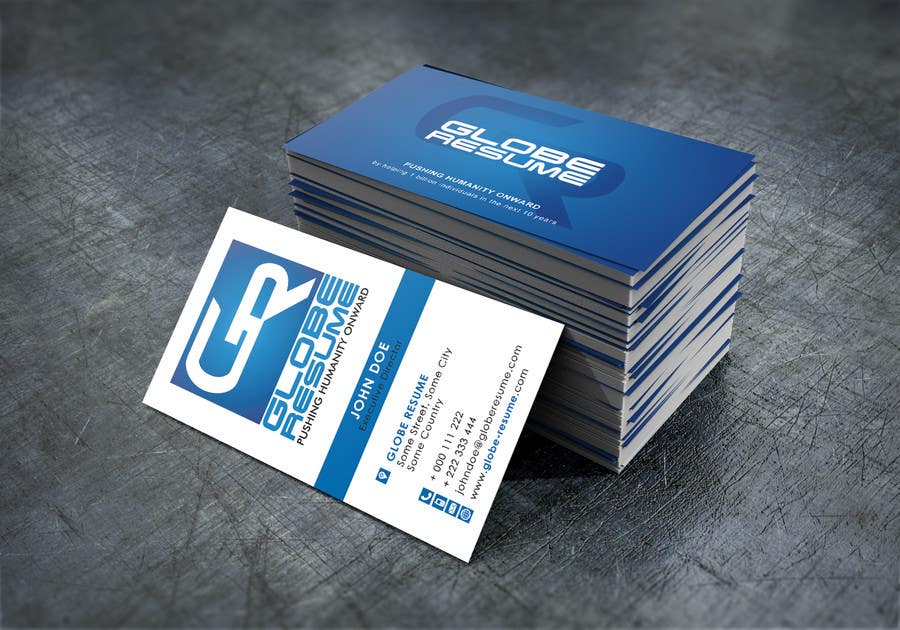 Penyertaan Peraduan #48 untuk                                                 Design Awesome Business Cards for Globe Resume
                                            