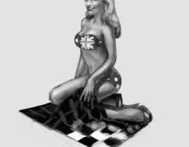 #7 for Pin up girl Computer graphic Illustration Design for 2nd Place Motorsports by AmnesiaArt