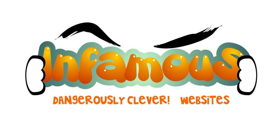 Wettbewerbs Eintrag #181 für                                                 Logo Design for infamous web design: Dangerously Clever
                                            