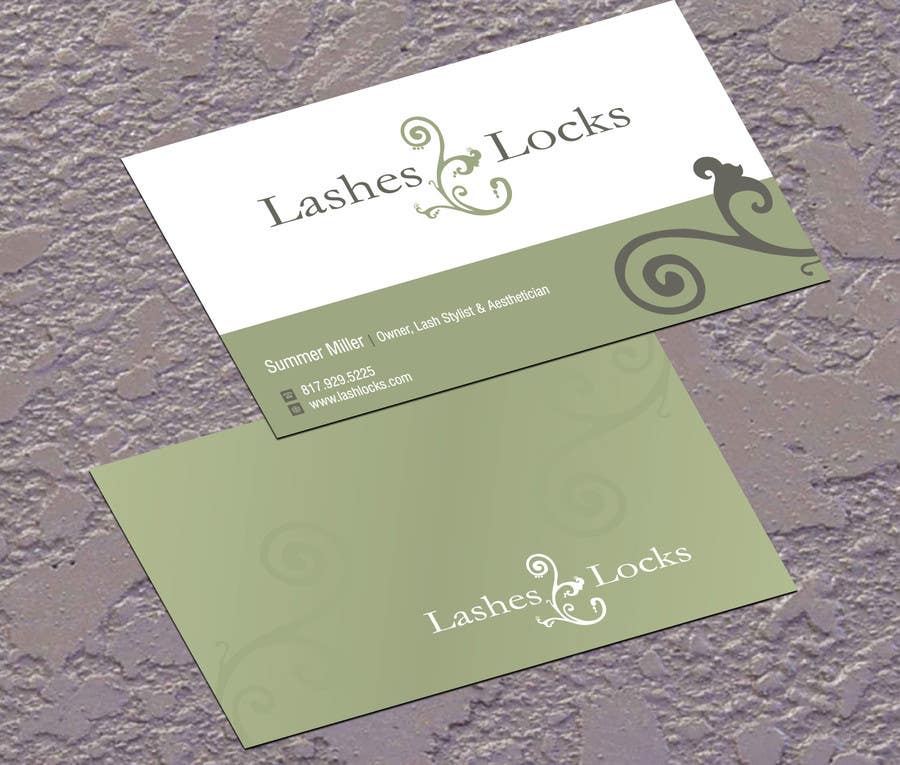 Contest Entry #27 for                                                 Design some Business Cards for eyelash / hair extensions
                                            