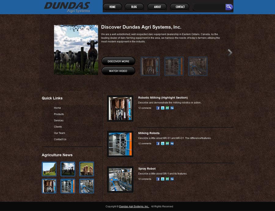 Konkurrenceindlæg #59 for                                                 Design a Website Dundas Agri Systems Inc
                                            