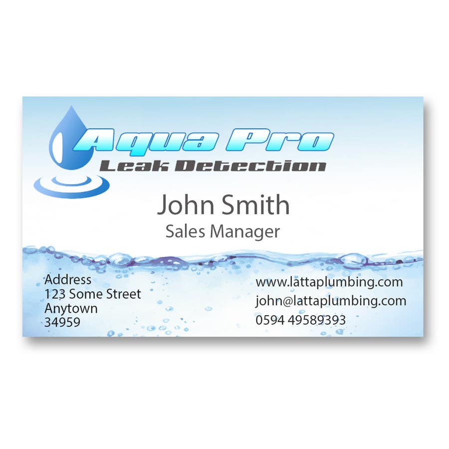 Contest Entry #10 for                                                 Design a Logo and Business Card for a Leak Detection Company for Water Leaks (Similar to Plumber) Up to 2 Winners
                                            